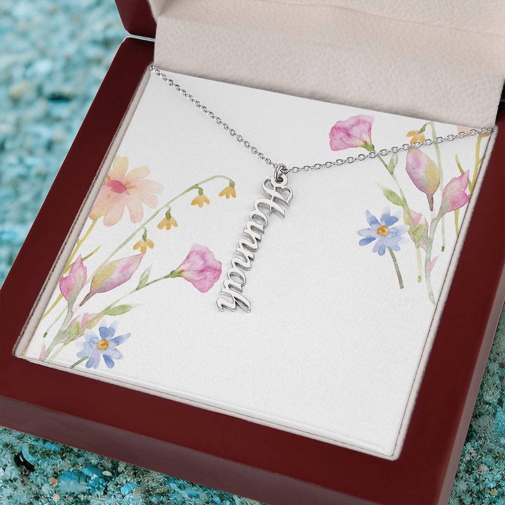 Personalized Vertical Name Necklace