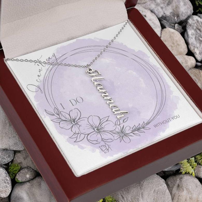 I Can't Say I Do Without You Personalized Name Necklace