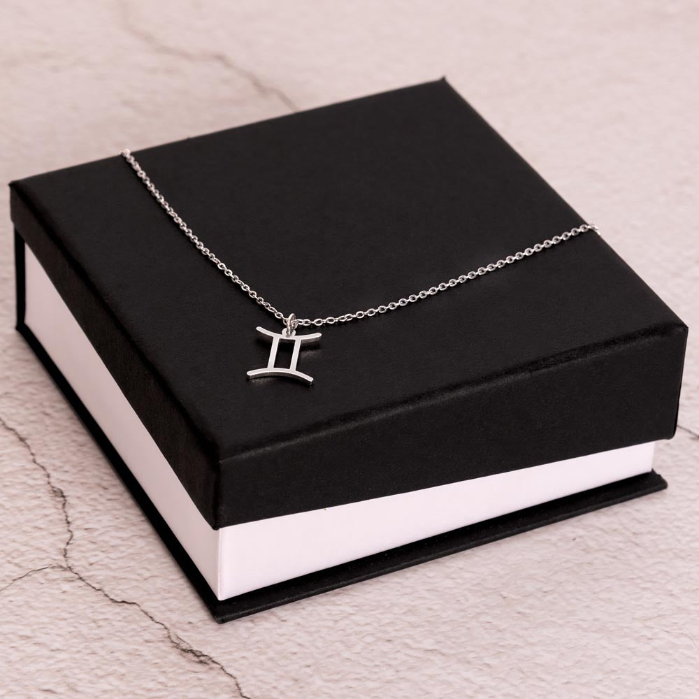 Celestial Butterfly Zodiac Sign Necklace