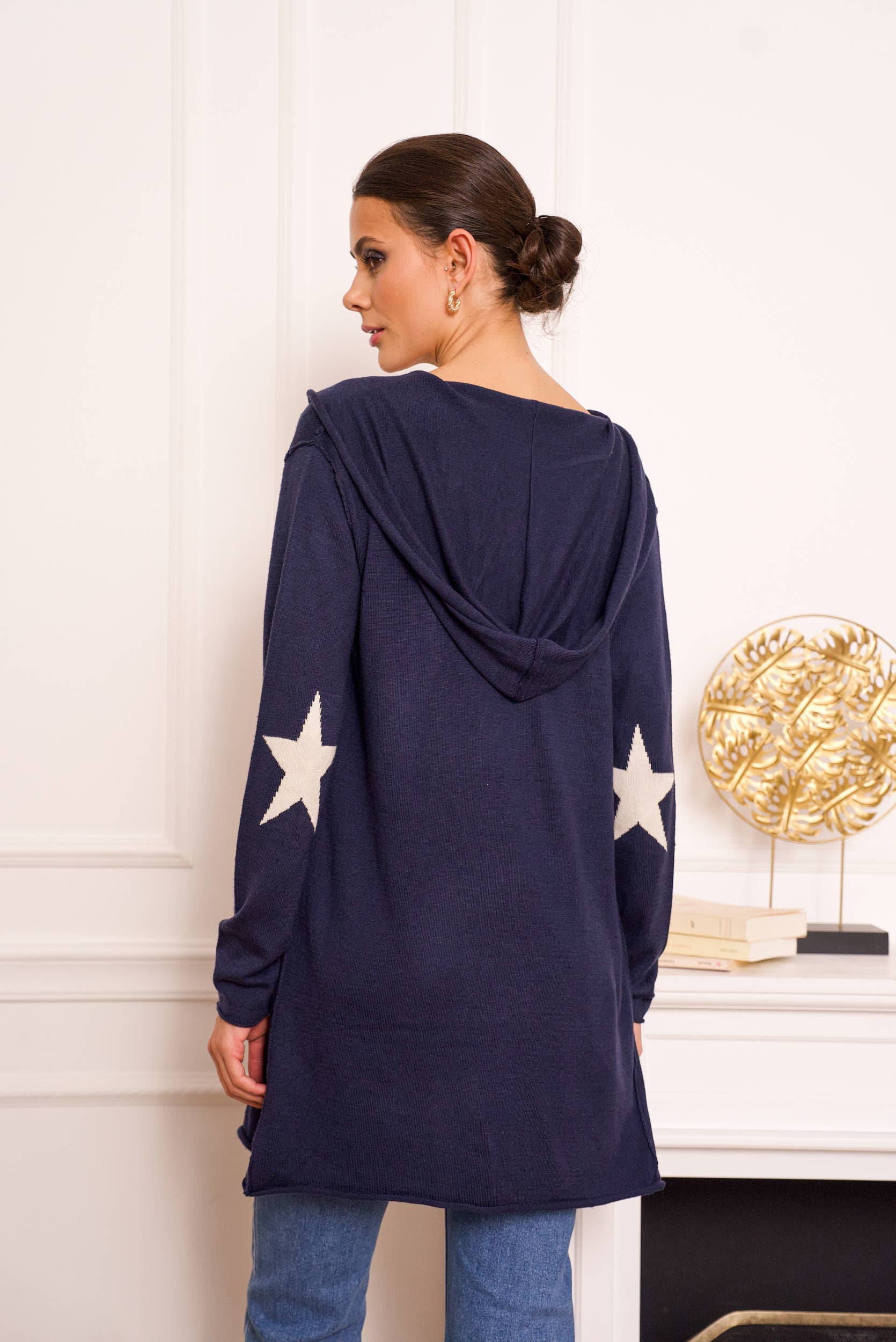 Star Hooded Cardigan