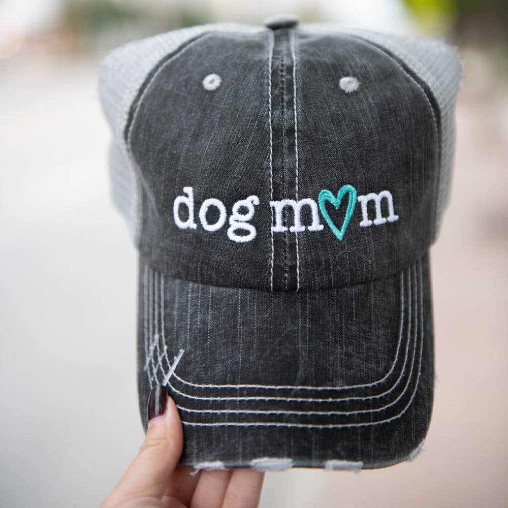 Dog Mom Wholesale Trucker Hats: Gray