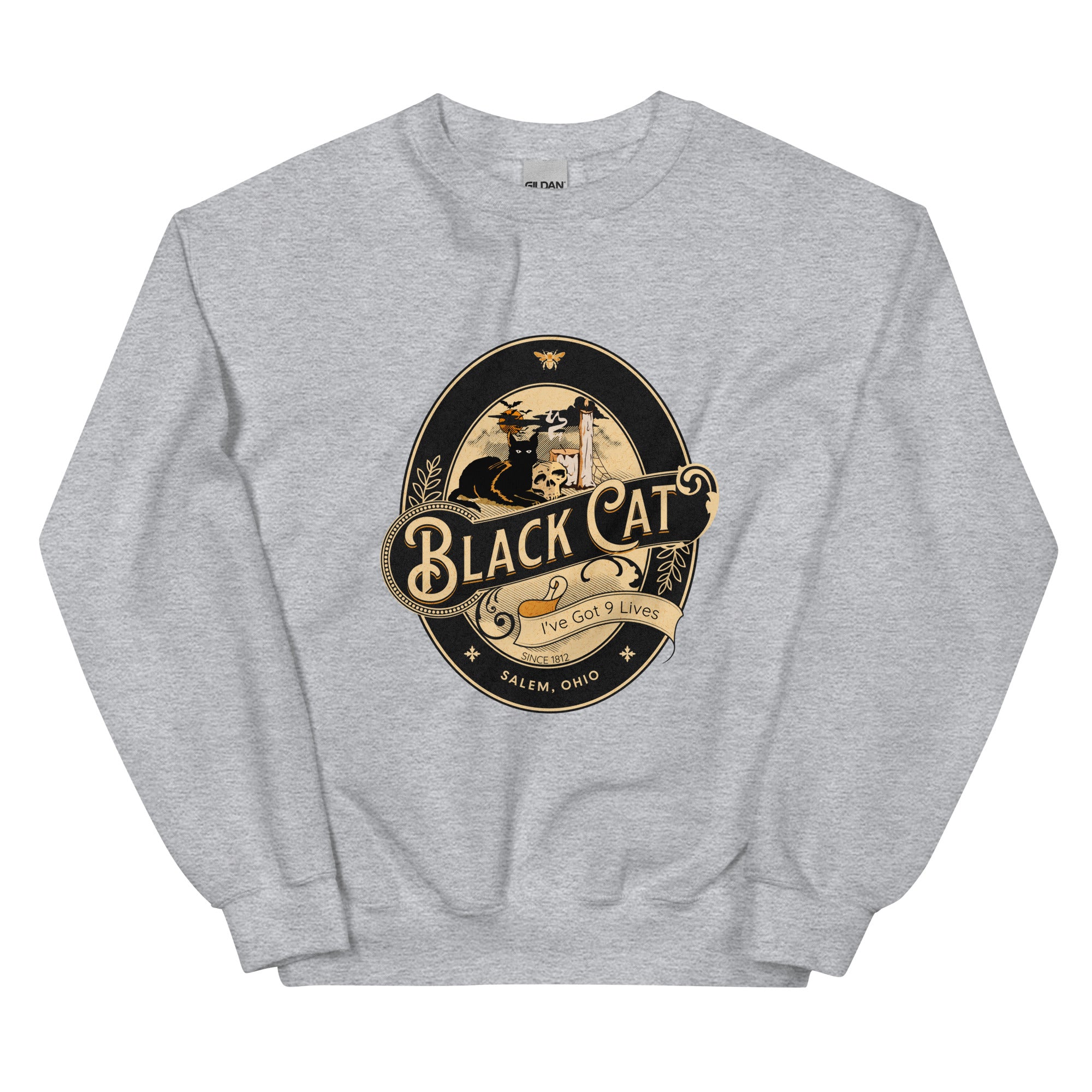 Black Cat Unisex Sweatshirt