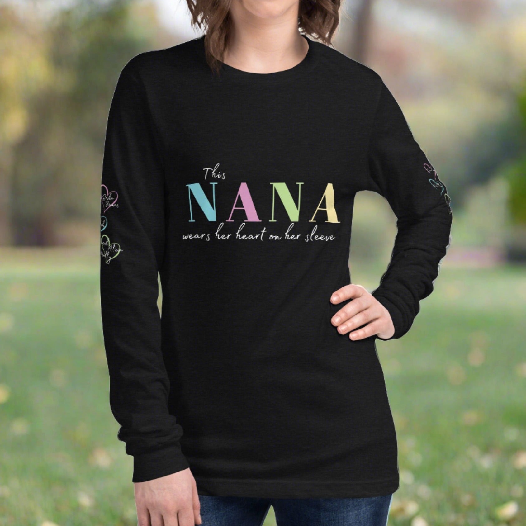 Nana Heart Long Sleeve Tee