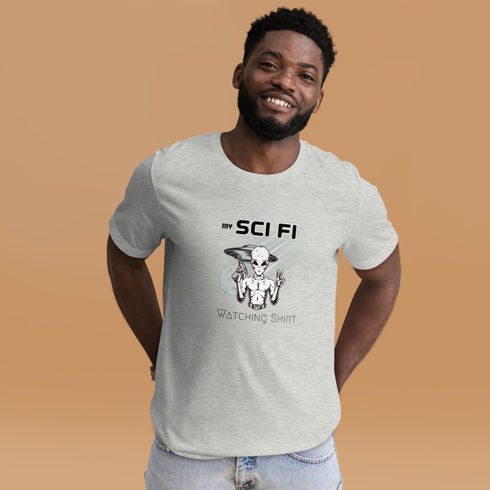 Sci-Fi Watching Unisex t-shirt B