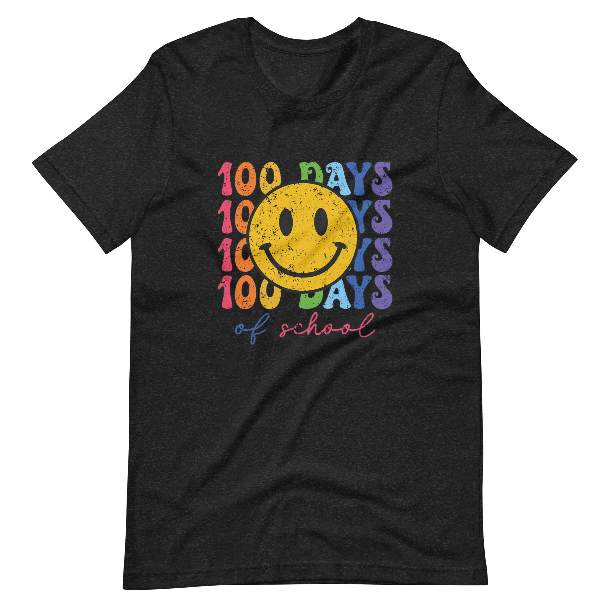 100 Days of School Colourful Unisex t-shirt