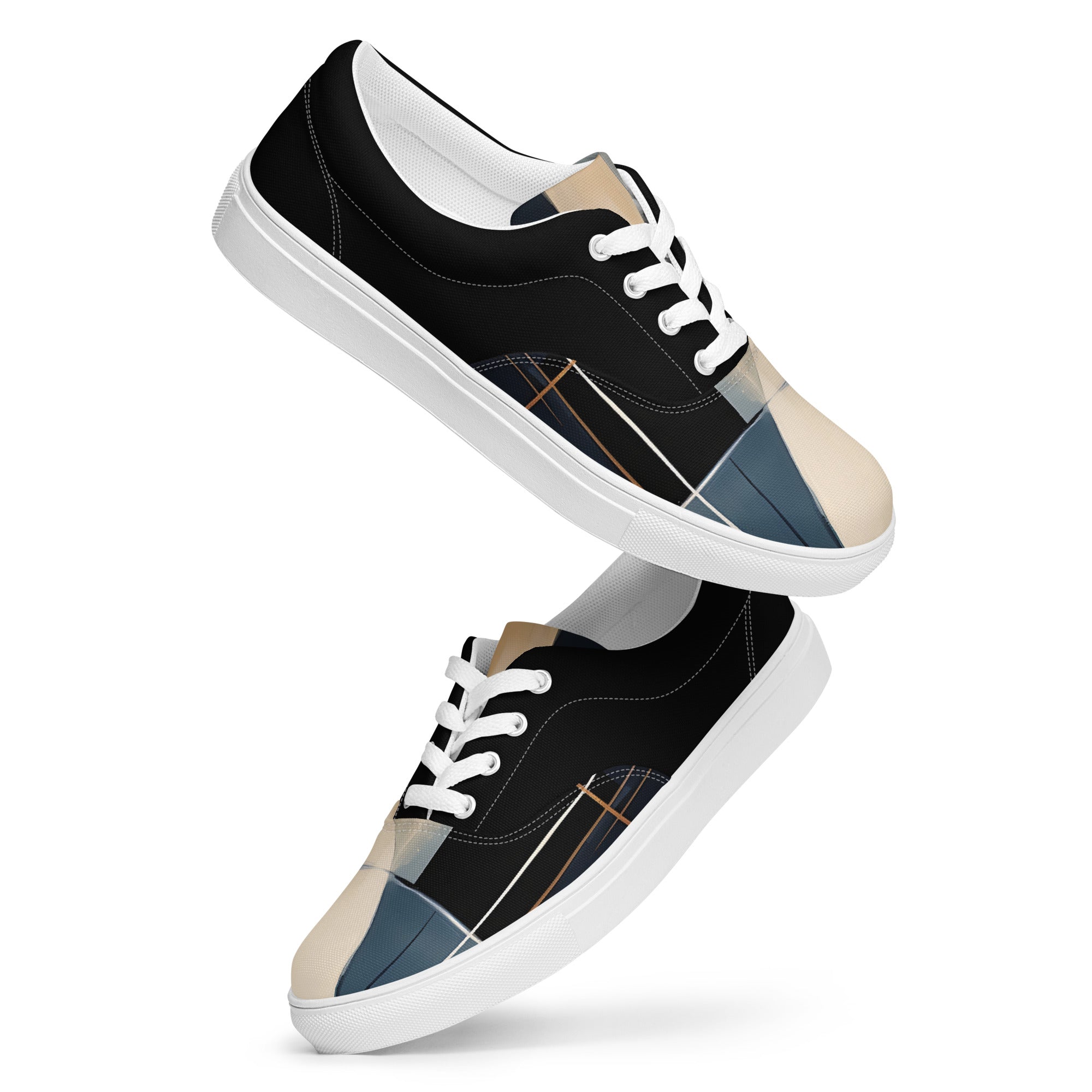 Pattern Play Women’s lace-up canvas shoes