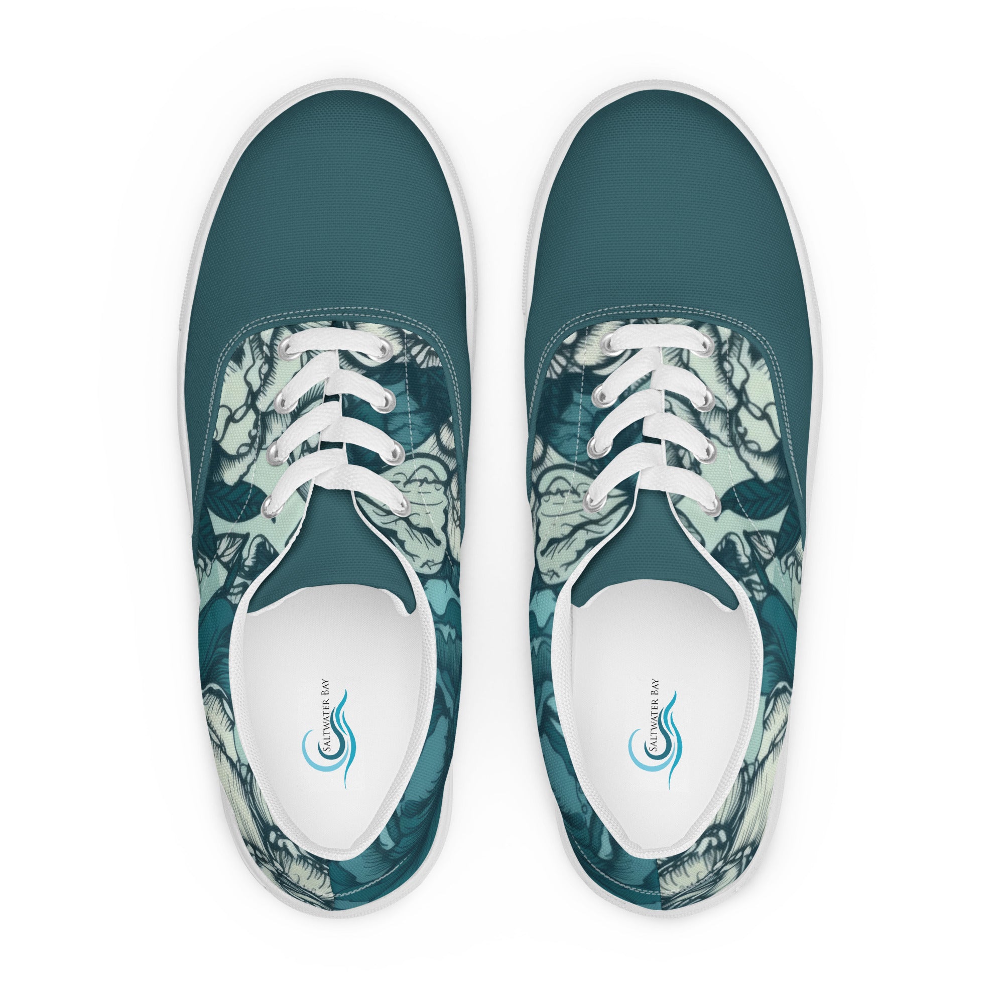 Blossom Blues Women’s lace-up canvas shoes