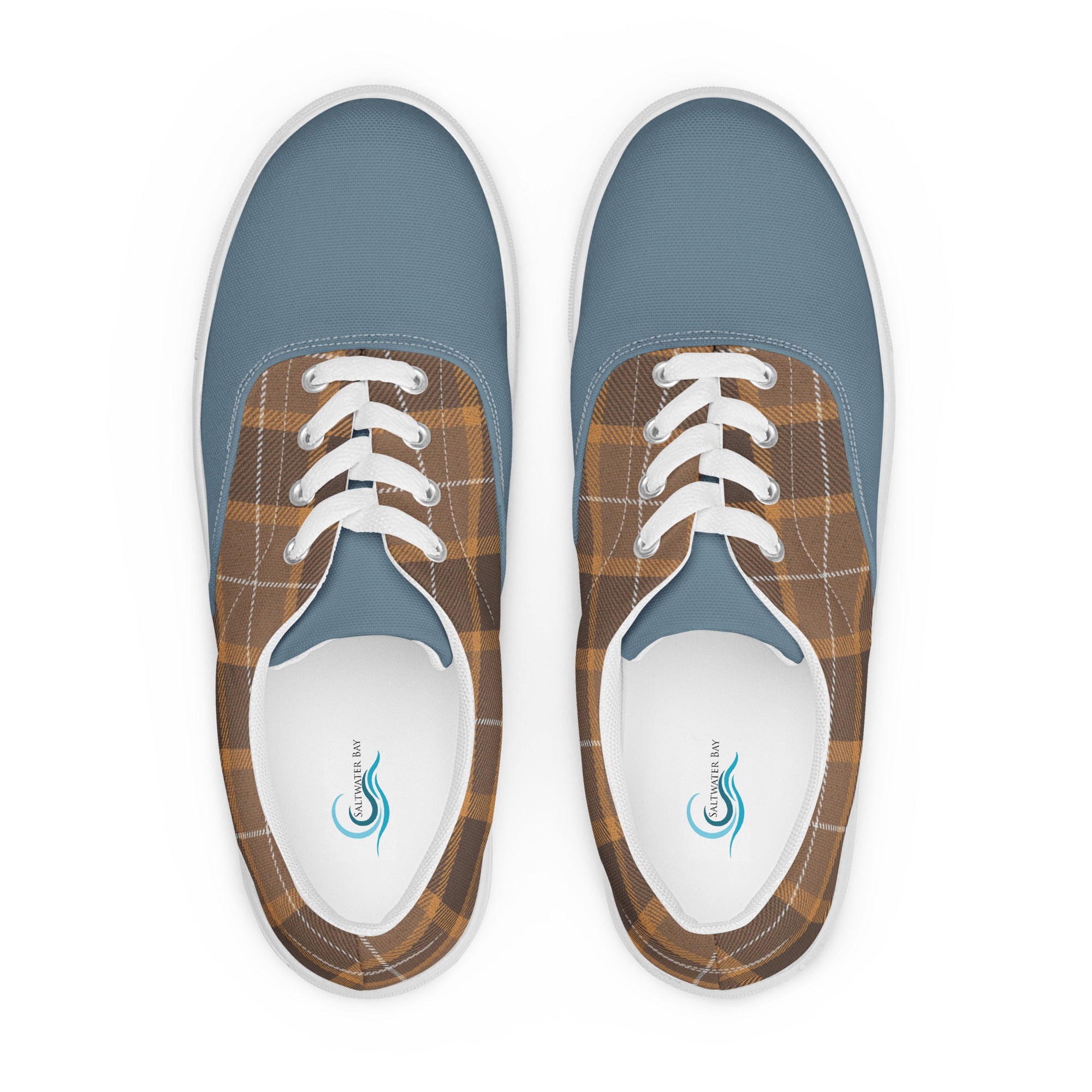 Plaid Women’s lace-up canvas shoes