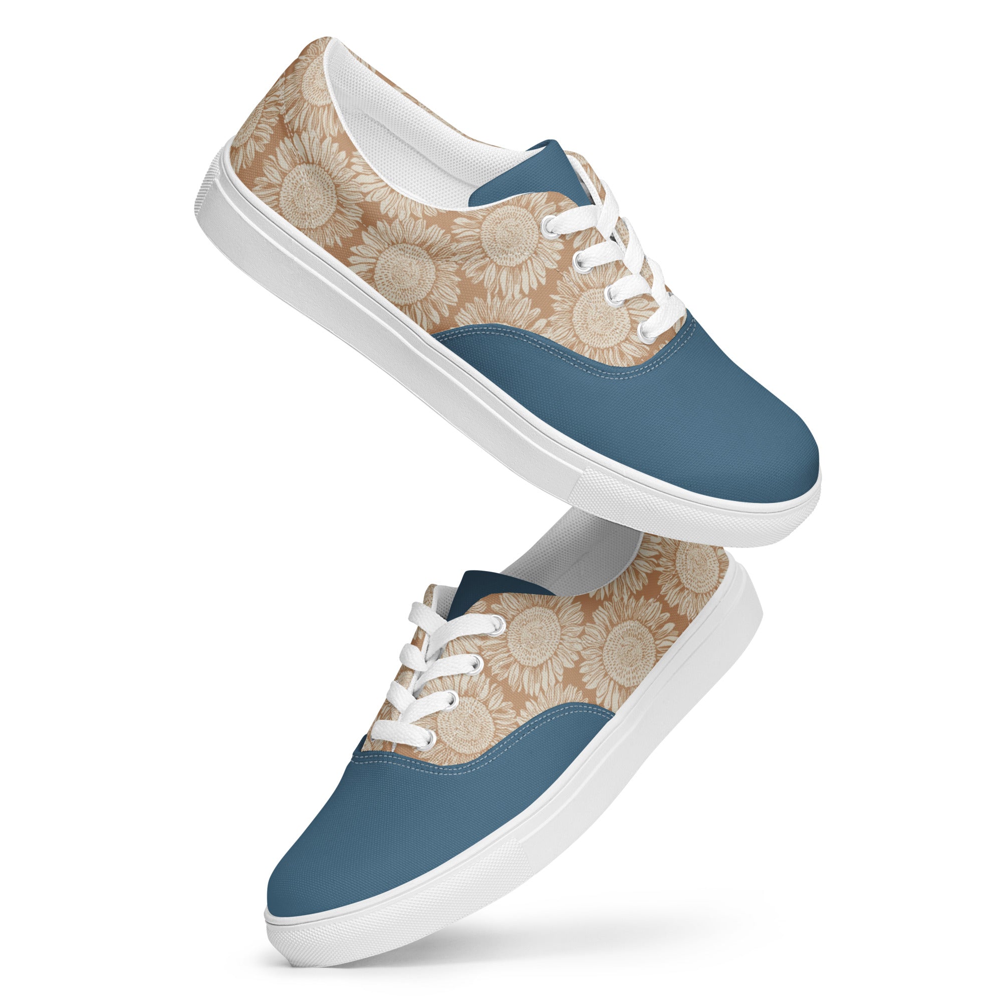 Faded Sunflower Women’s lace-up canvas shoes