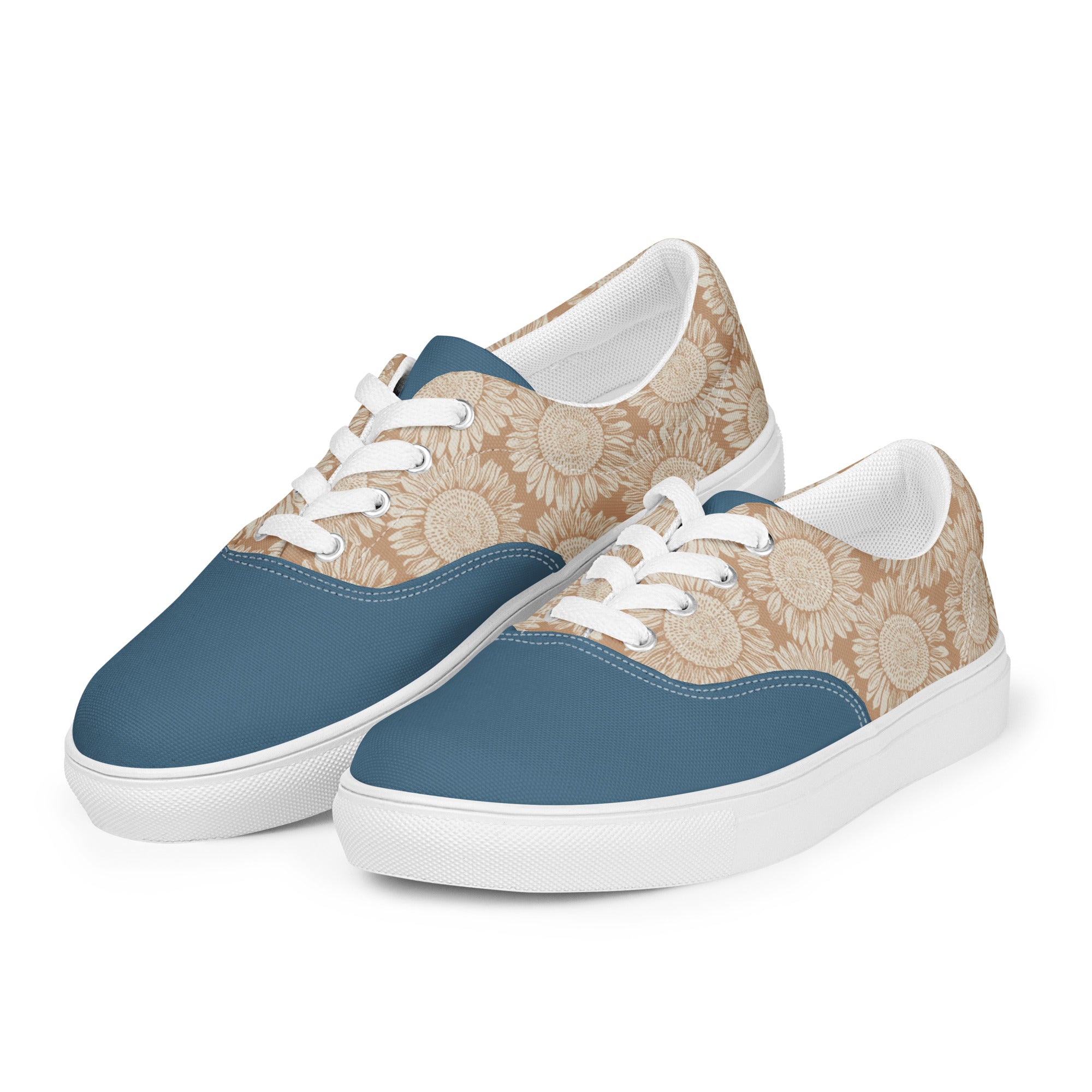 Faded Sunflower Women’s lace-up canvas shoes