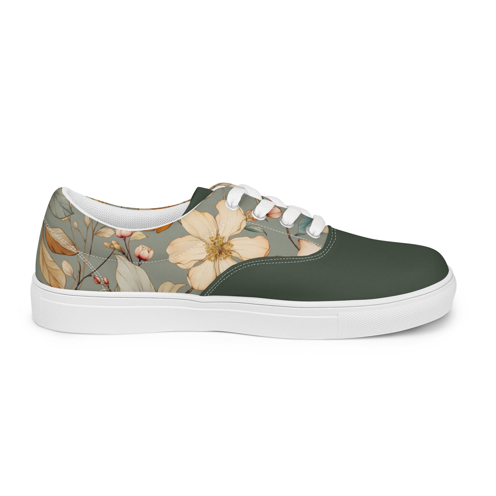 Blooming Beauties Women’s lace-up canvas shoes