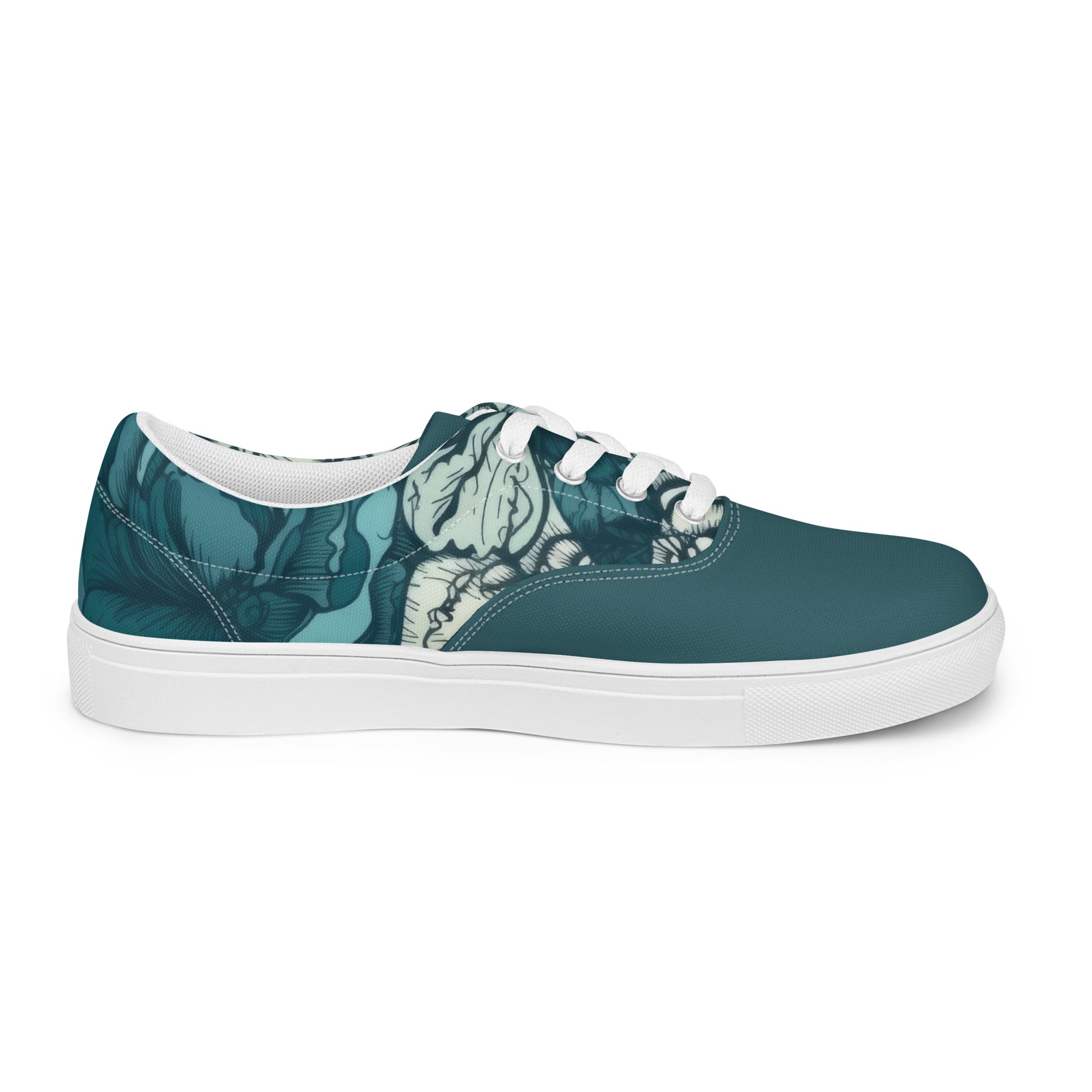 Blossom Blues Women’s lace-up canvas shoes