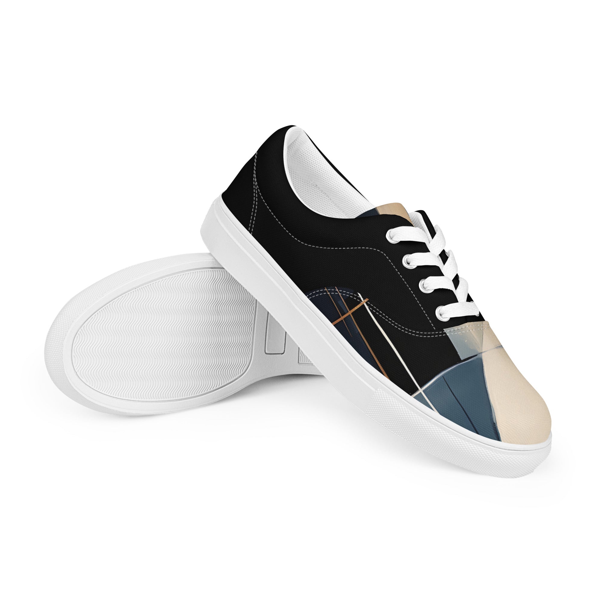 Pattern Play Women’s lace-up canvas shoes