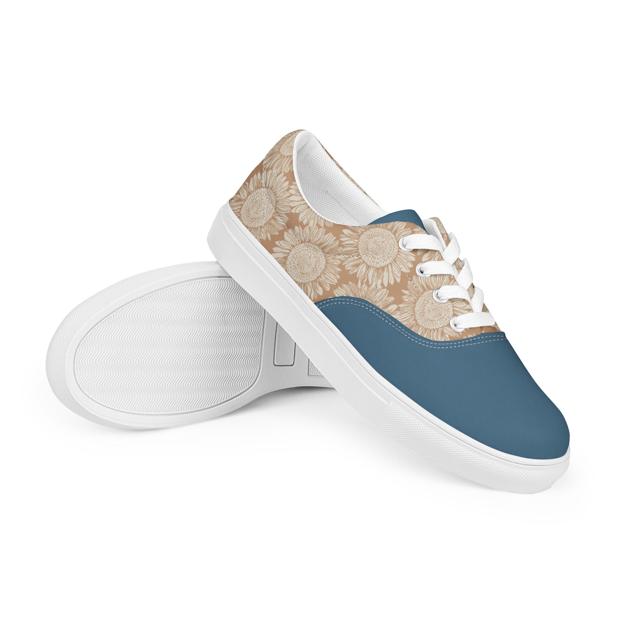 Faded Sunflower Women’s lace-up canvas shoes