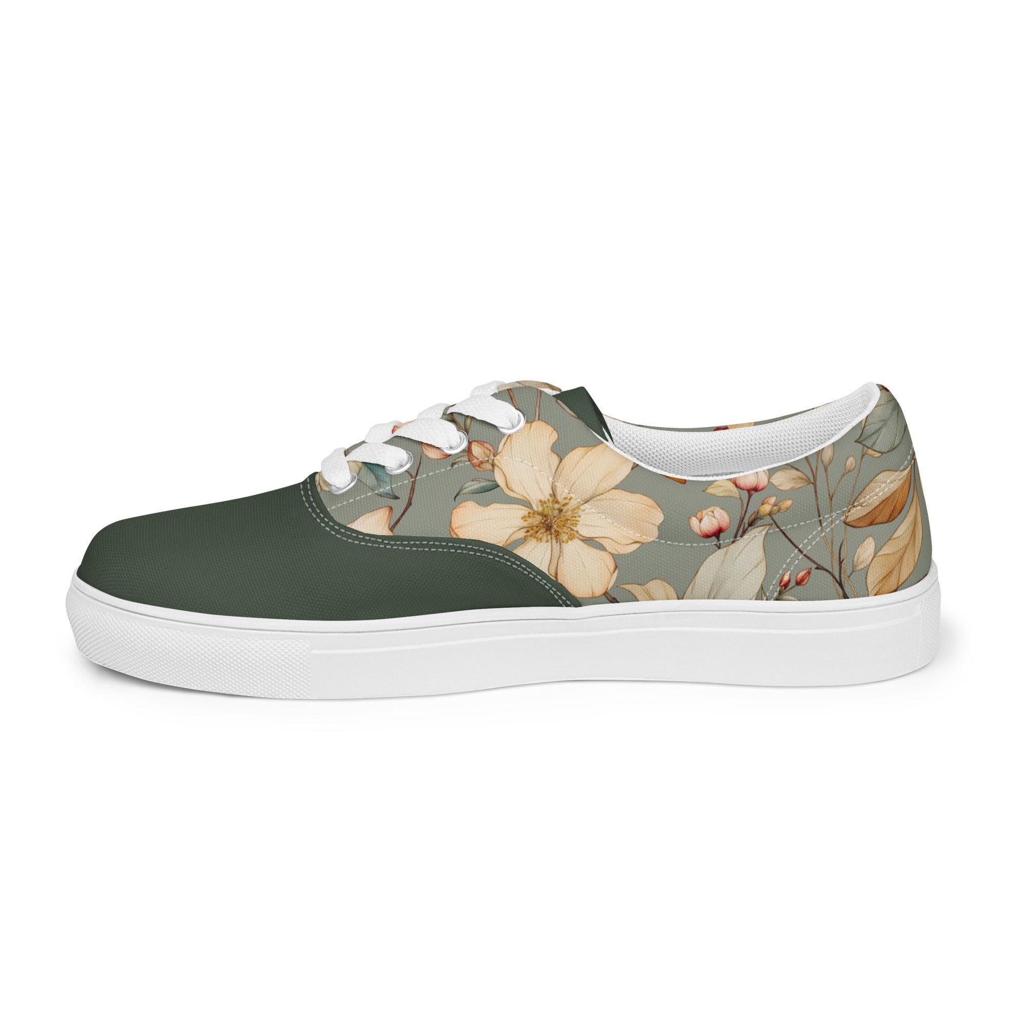 Blooming Beauties Women’s lace-up canvas shoes