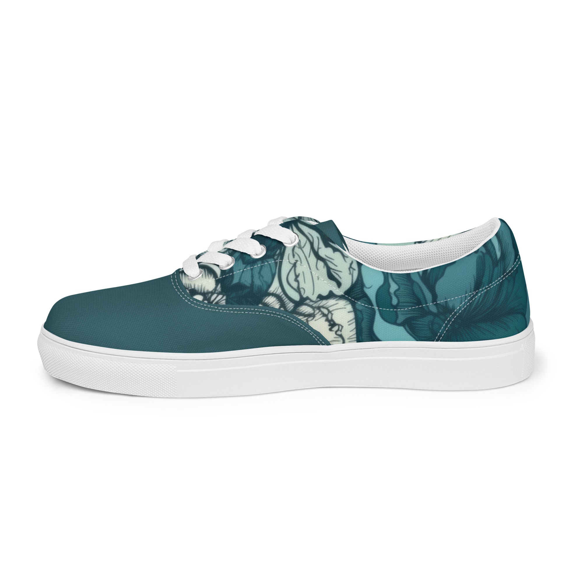 Blossom Blues Women’s lace-up canvas shoes