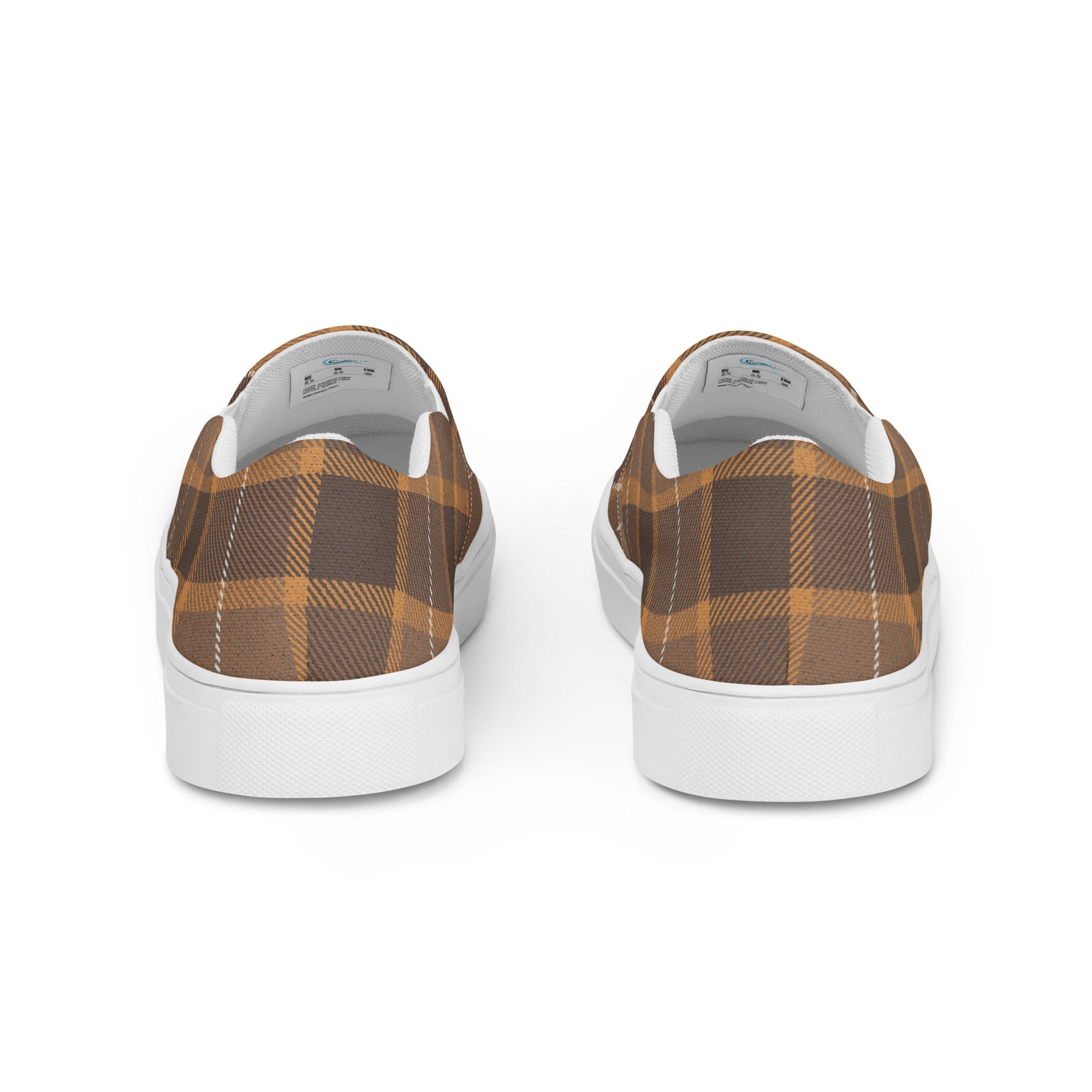 Plaid Women’s slip-on canvas shoes