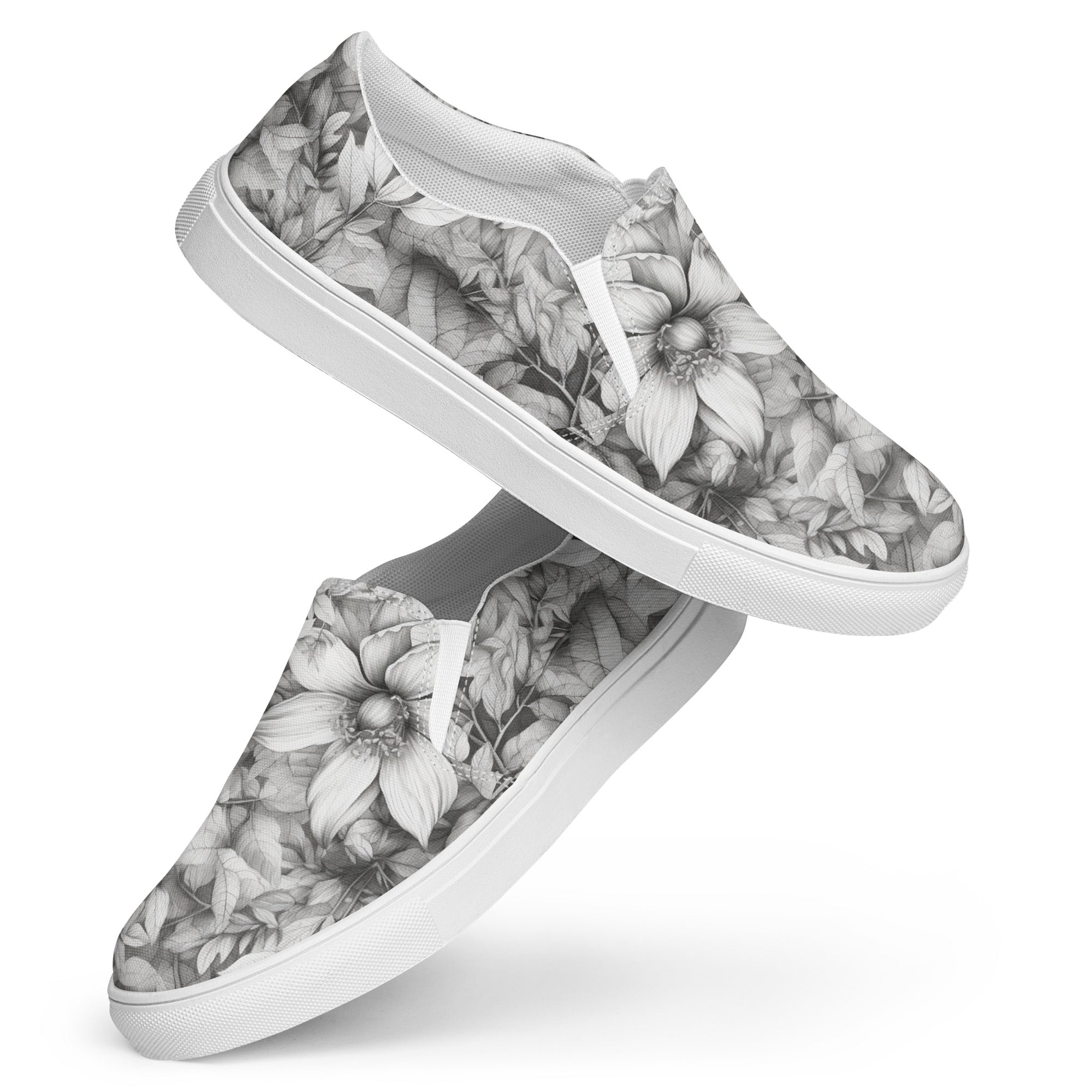 Petal Perfect Women’s slip-on canvas shoes