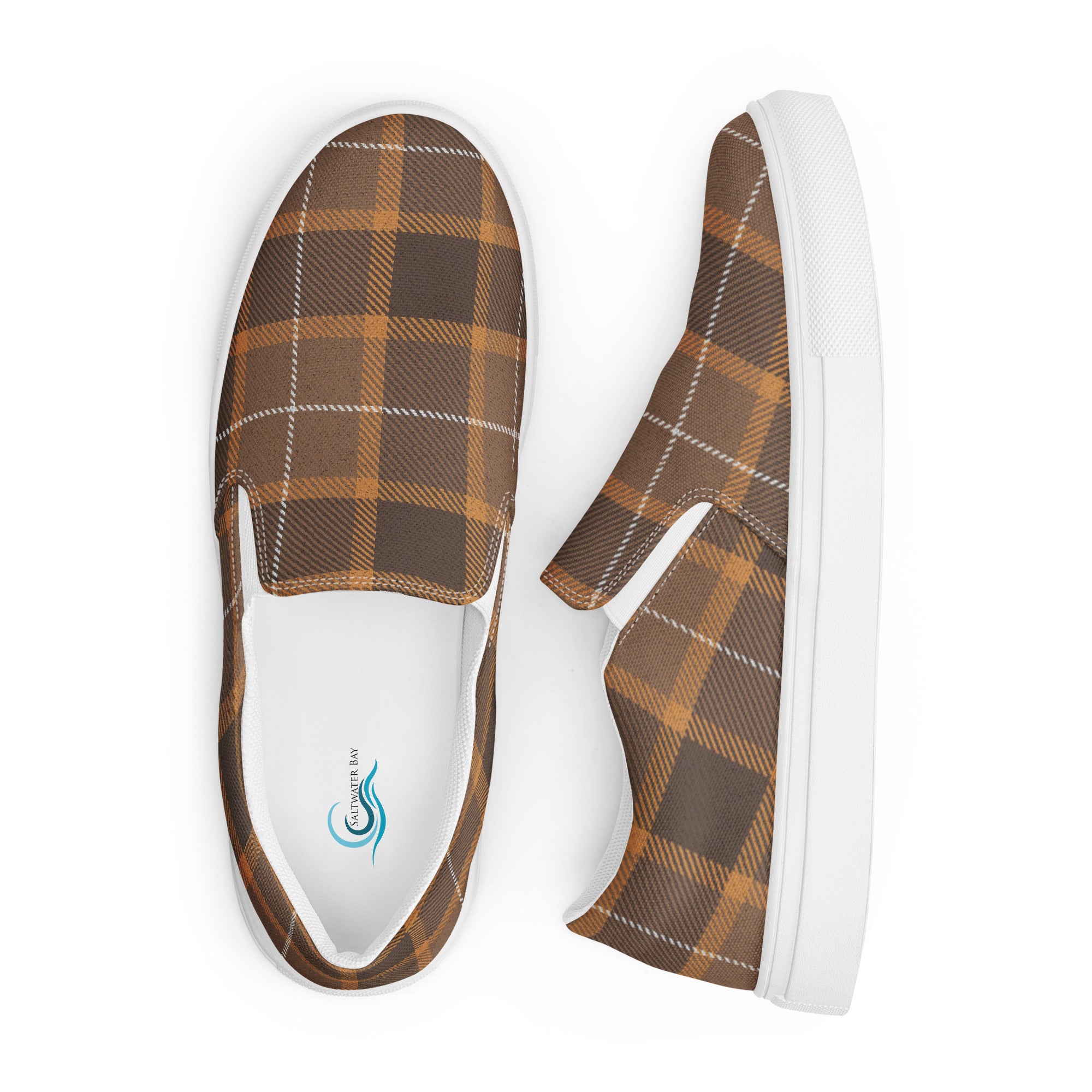 Plaid Women’s slip-on canvas shoes