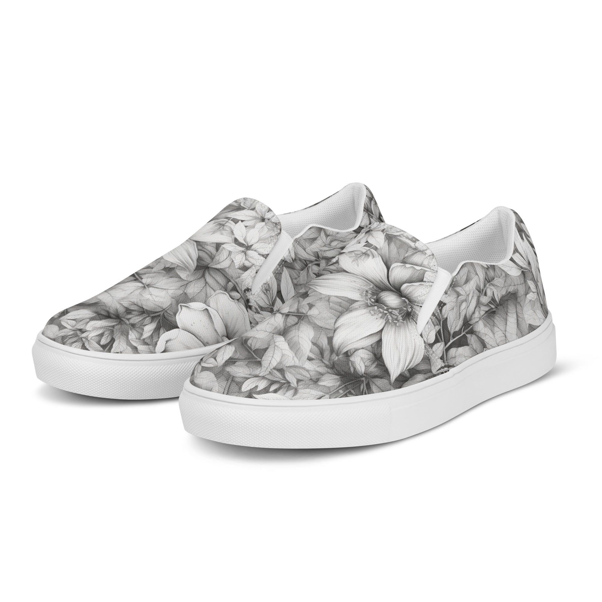 Petal Perfect Women’s slip-on canvas shoes