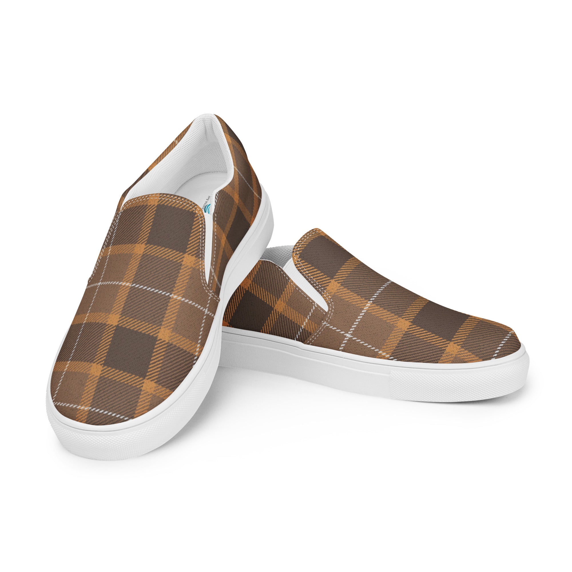 Plaid Women’s slip-on canvas shoes