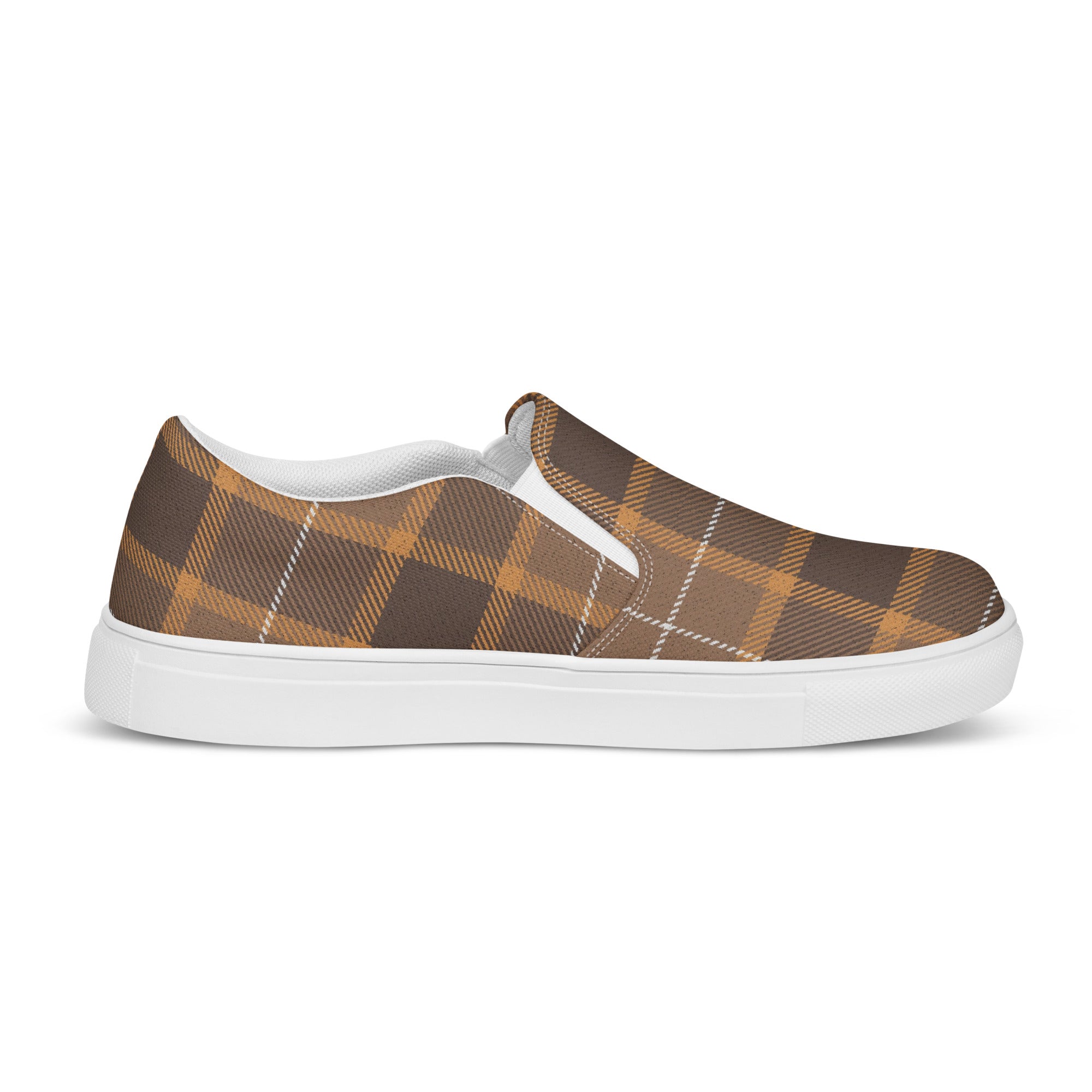 Plaid Women’s slip-on canvas shoes