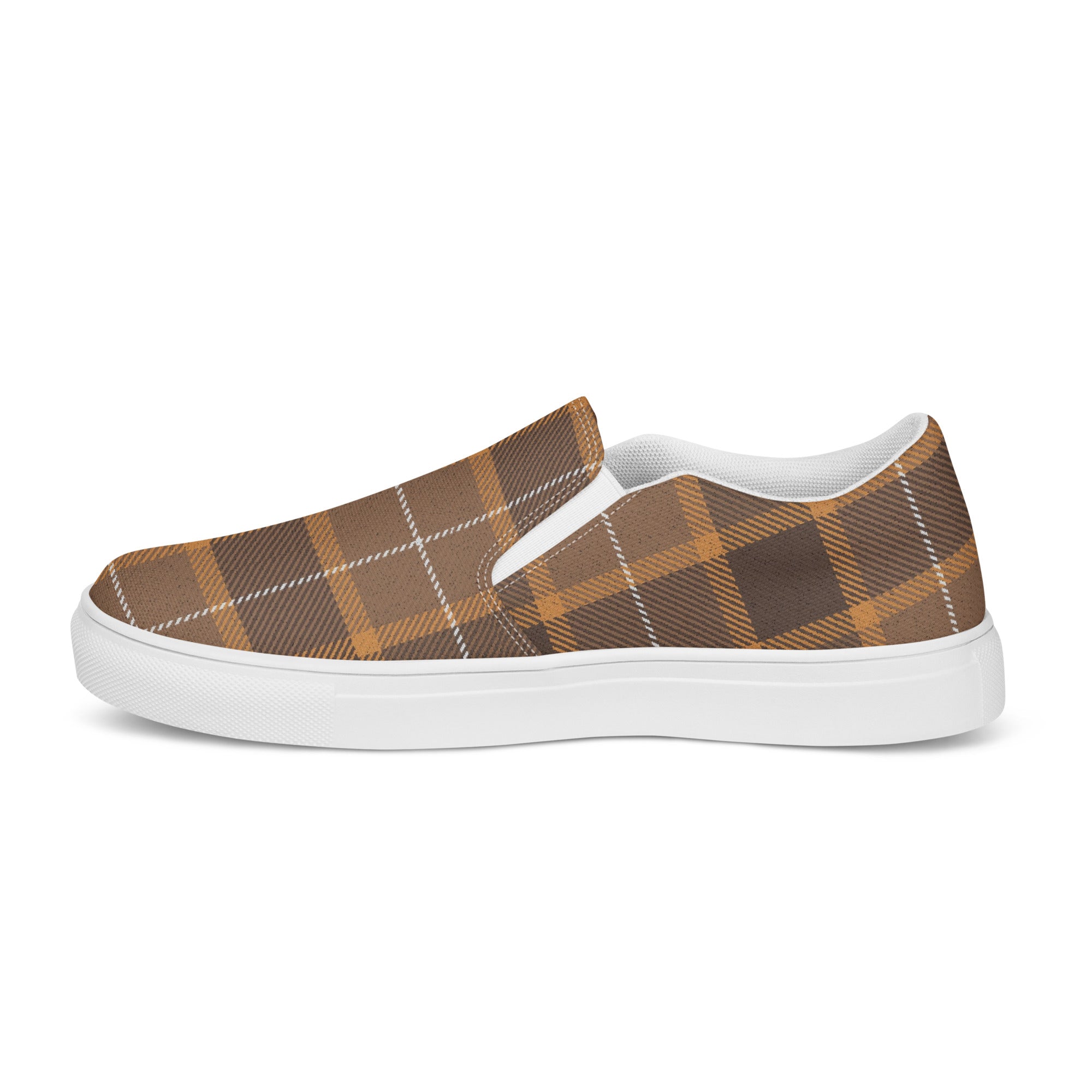 Plaid Women’s slip-on canvas shoes