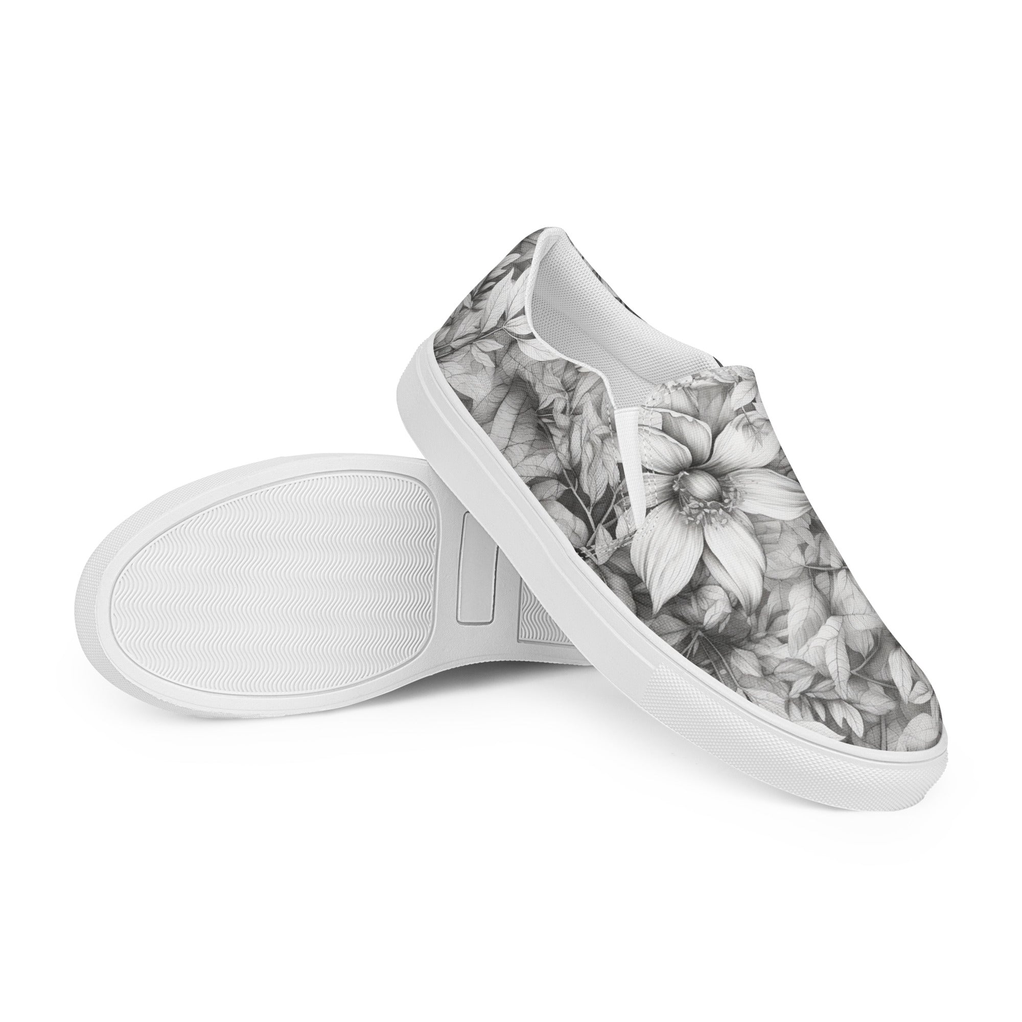 Petal Perfect Women’s slip-on canvas shoes