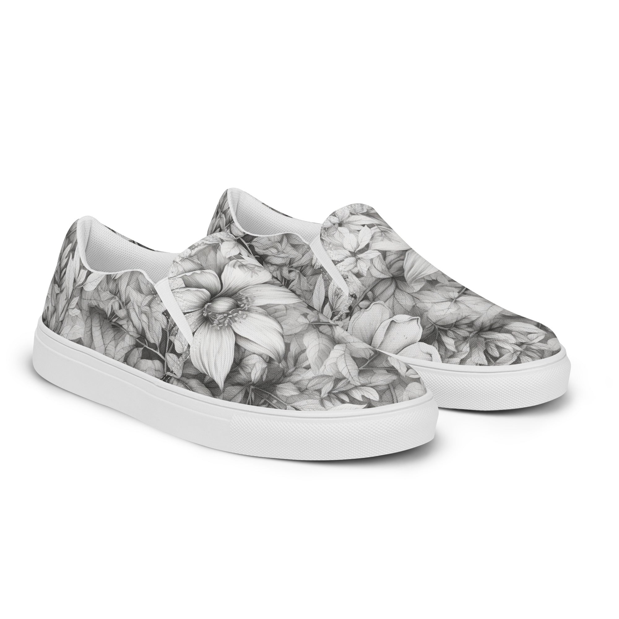 Petal Perfect Women’s slip-on canvas shoes