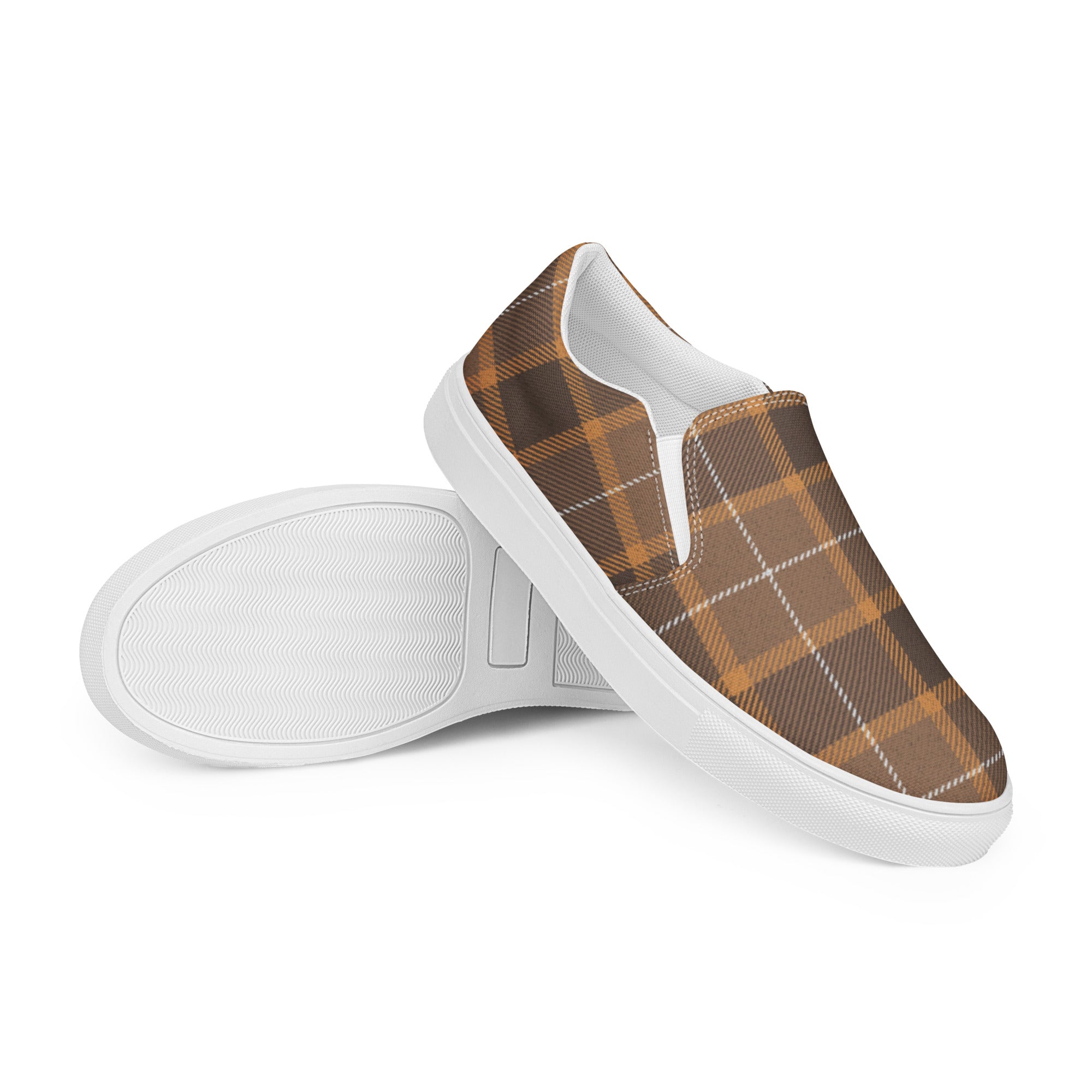 Plaid Women’s slip-on canvas shoes