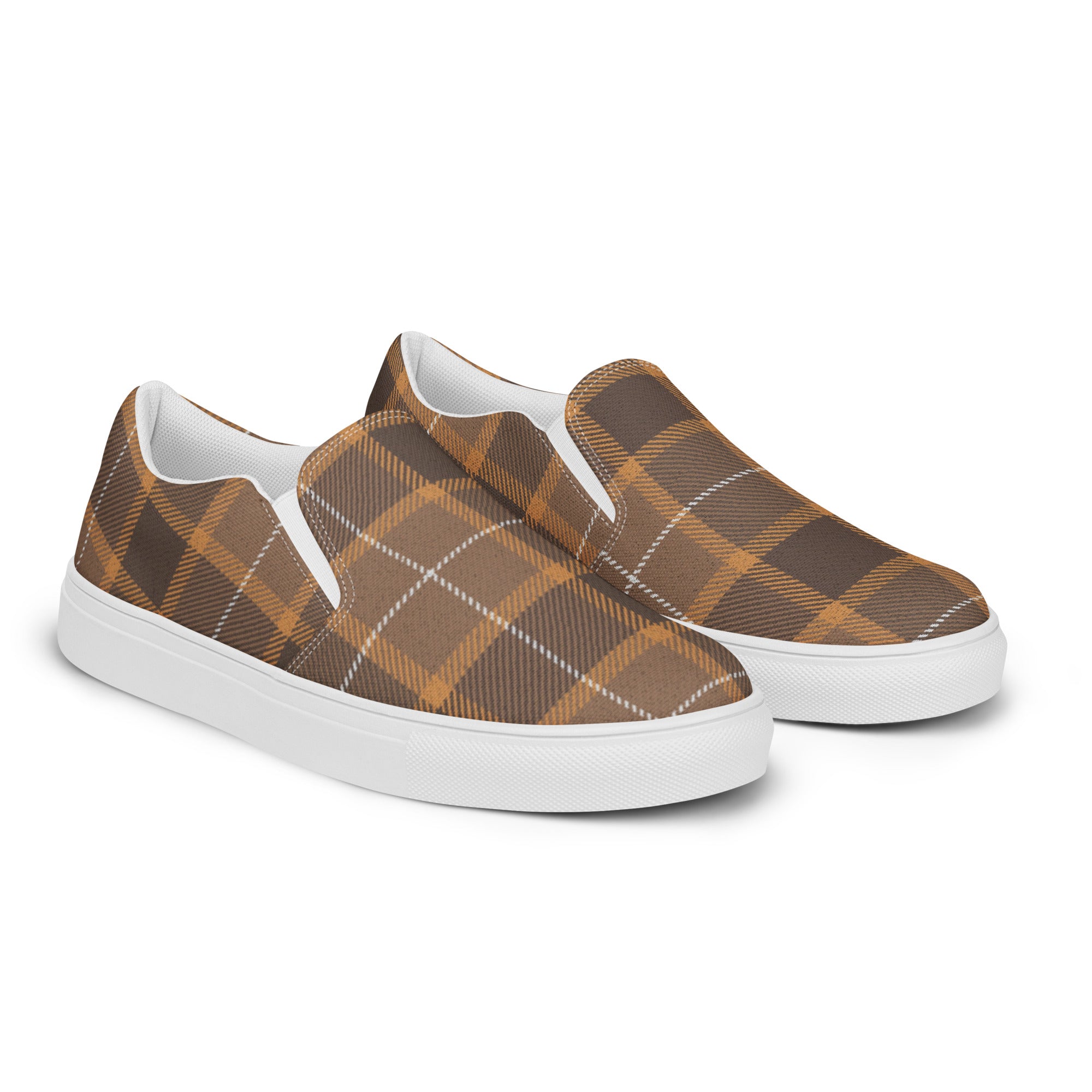 Plaid Women’s slip-on canvas shoes