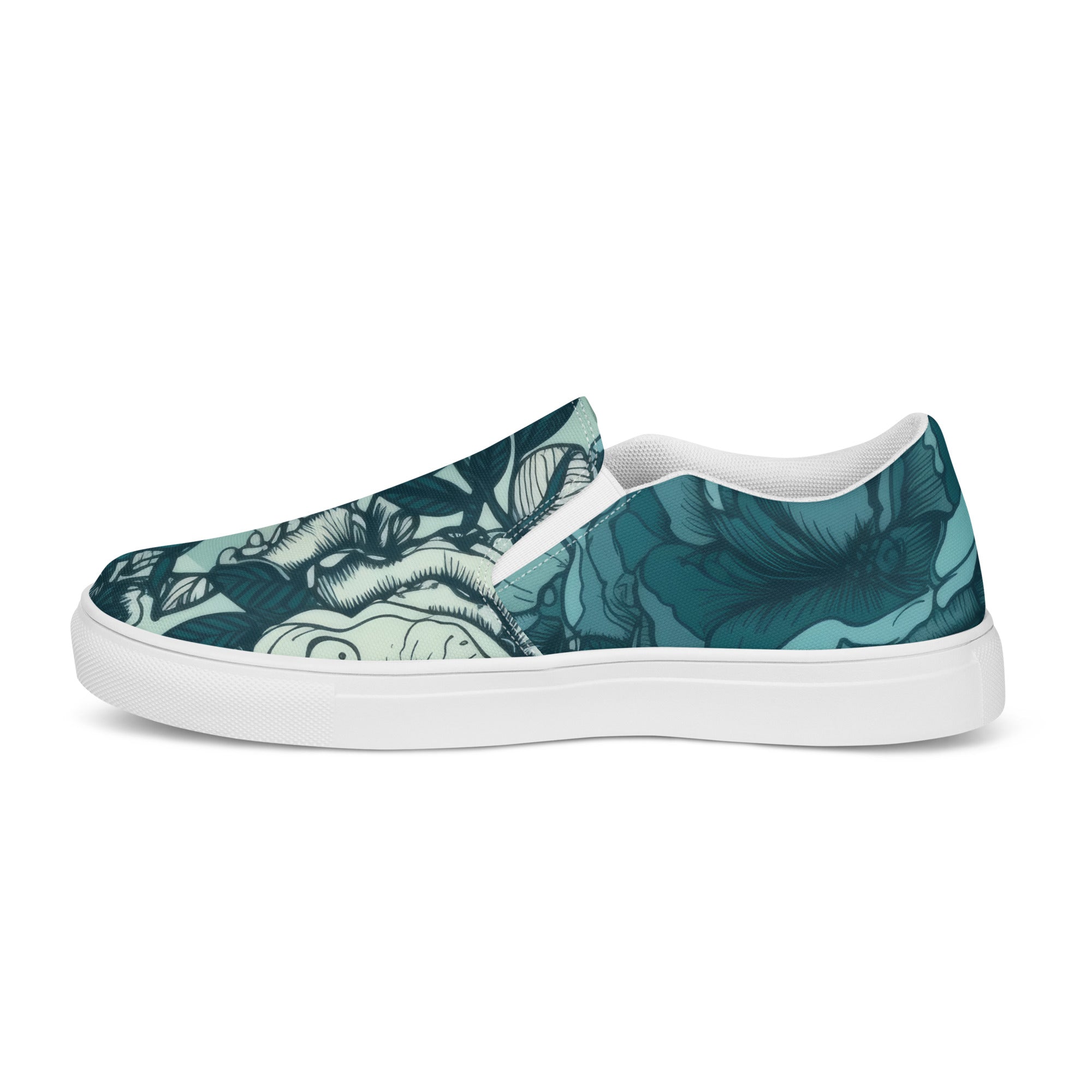 Blossom Blues Women’s slip-on canvas shoes