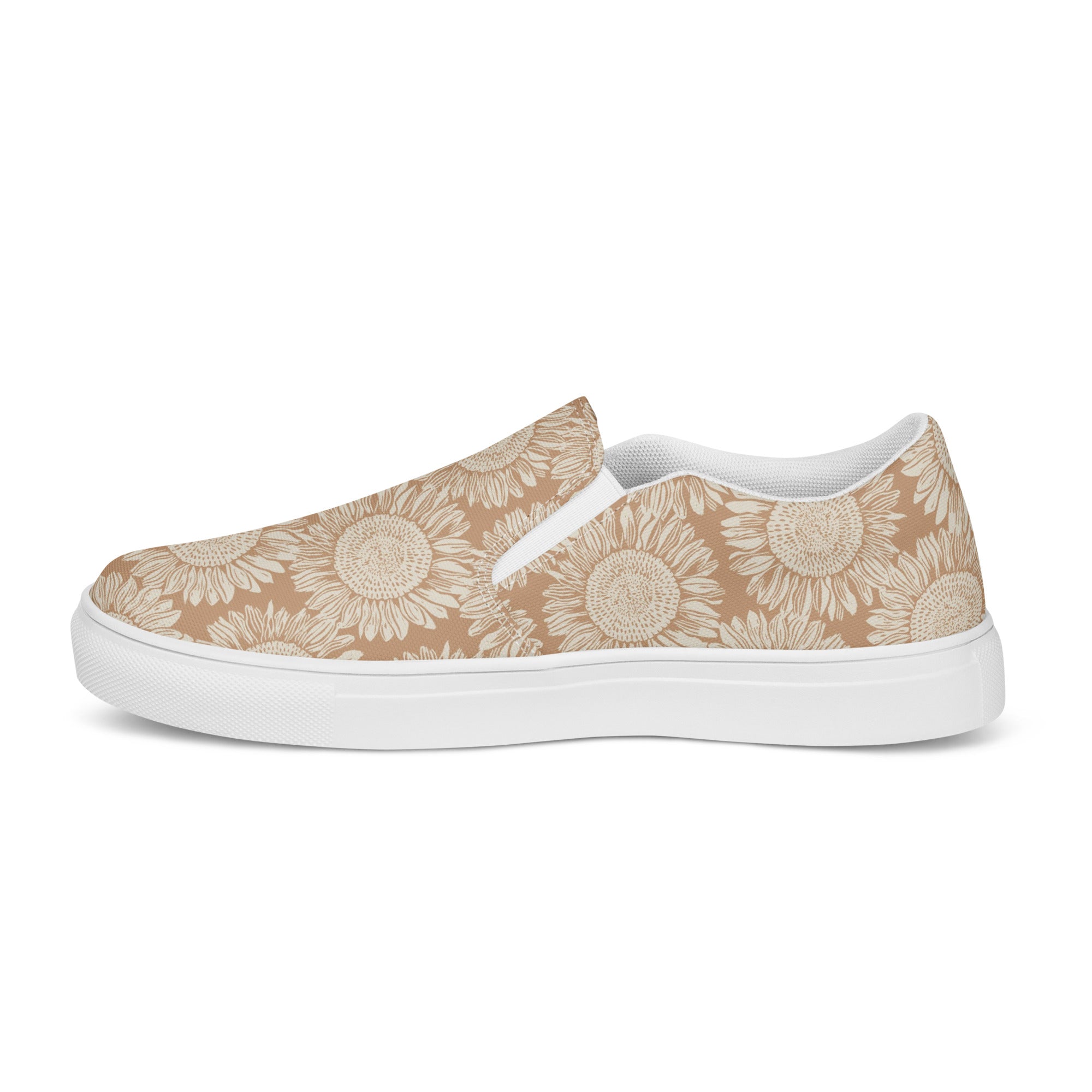 Faded Sunflower Women’s slip-on canvas shoes