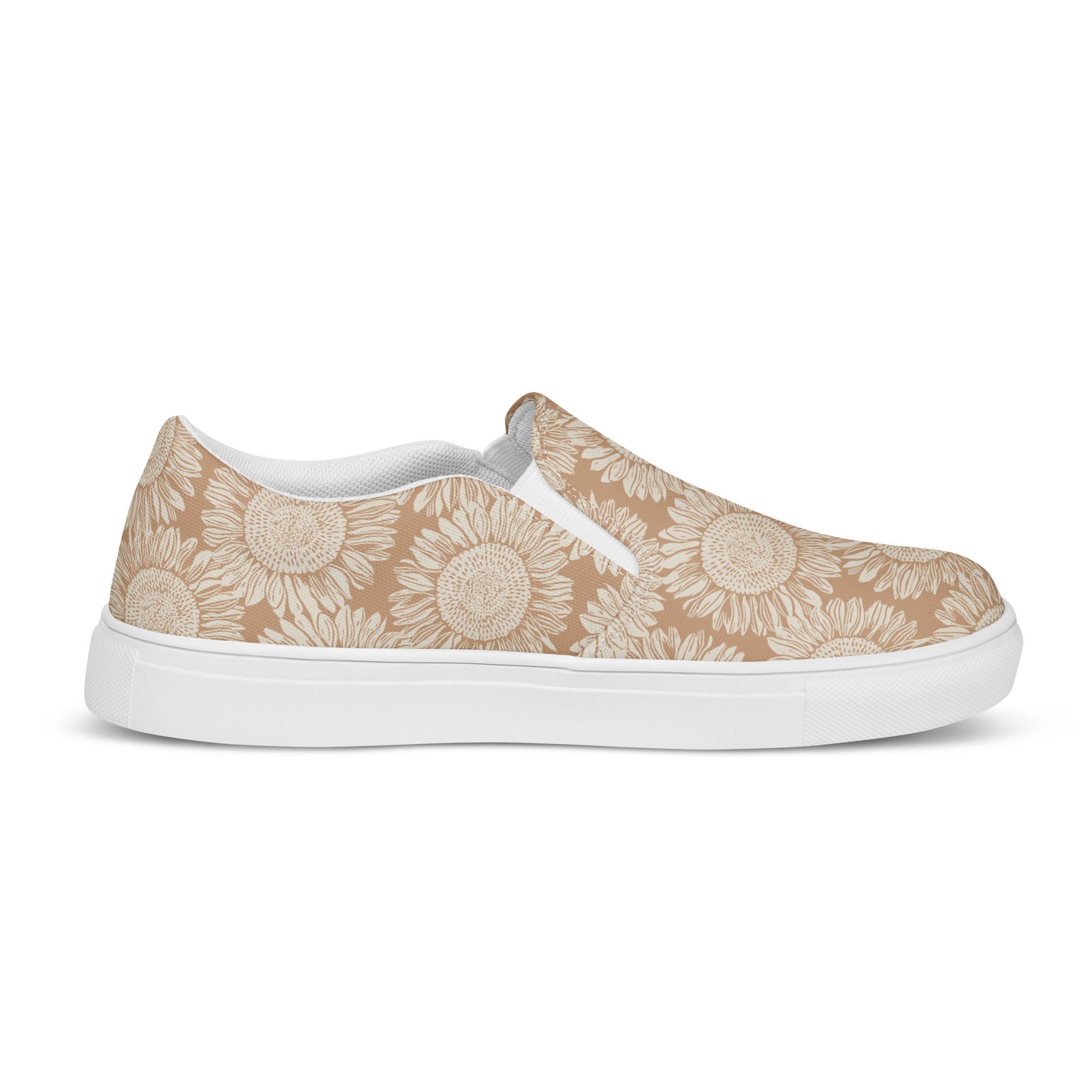 Faded Sunflower Women’s slip-on canvas shoes