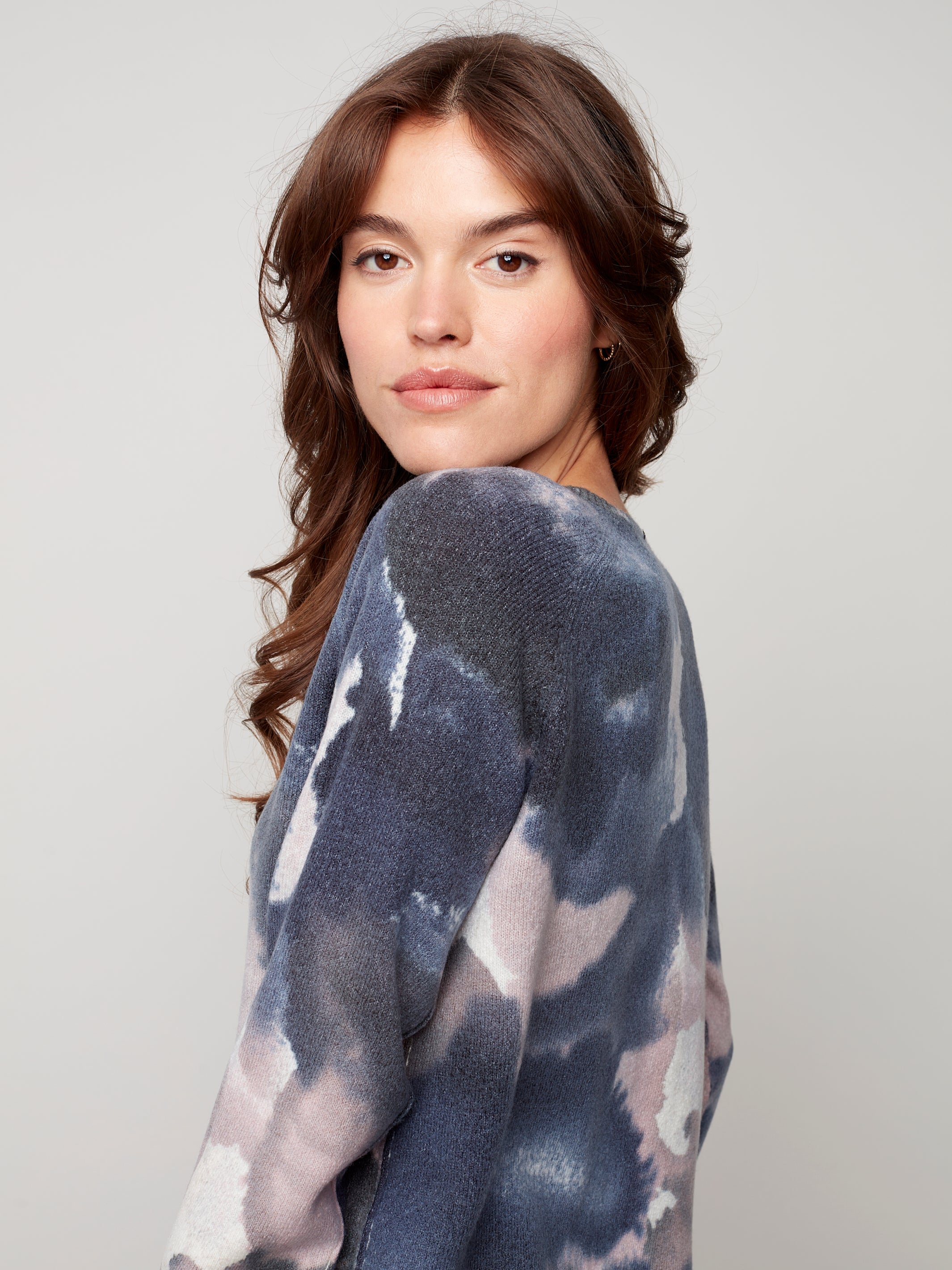 Reversible Printed Sweater LILAC