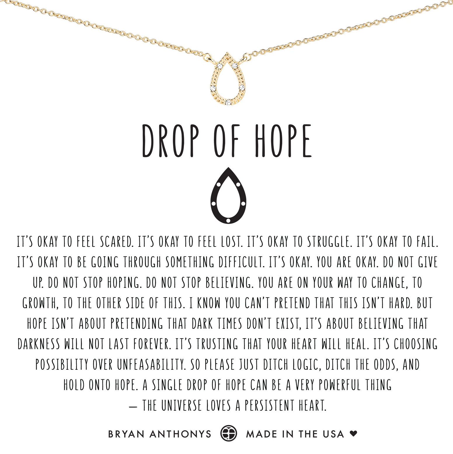 Drop of Hope Necklace