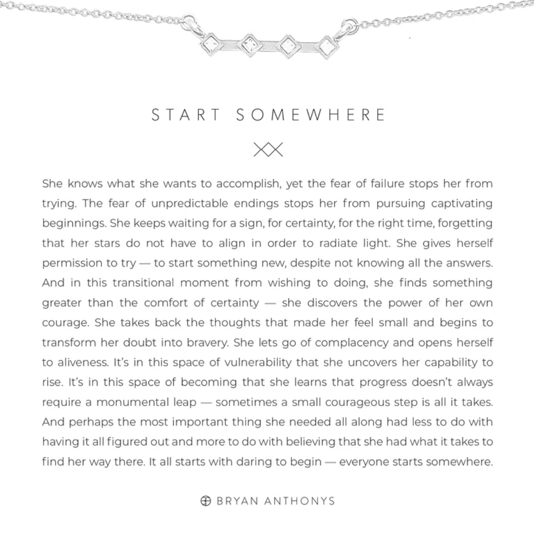Start Somewhere Necklace