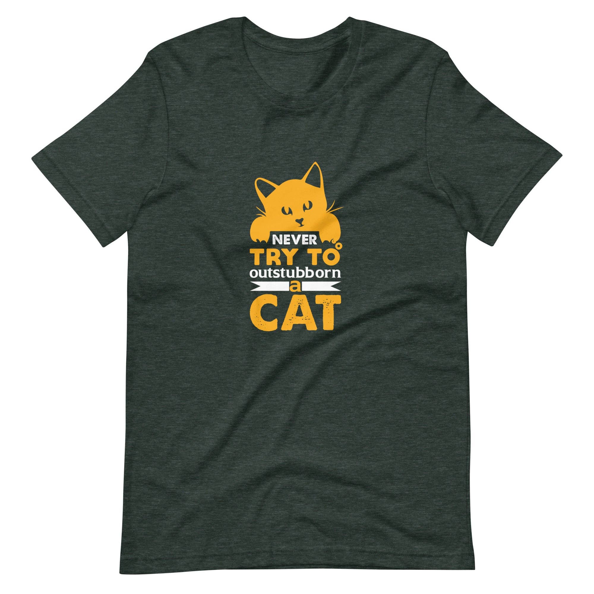 Graphic Tee - Never Outstubborn a Cat