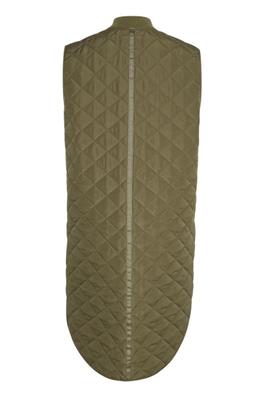 CUDonia Quilted Snap Up Long Vest