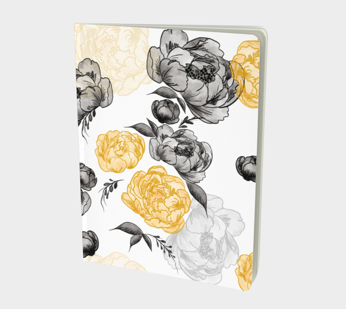 Journal - Yellow and Black Floral