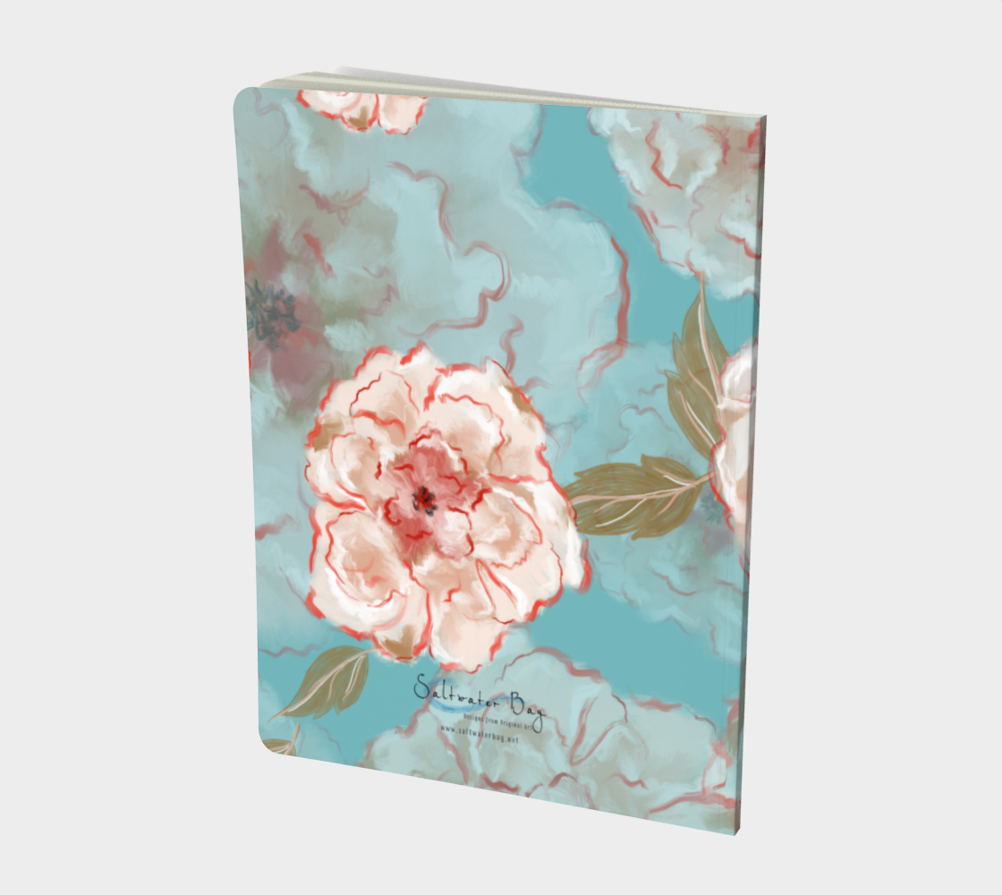 Journal - Red & Turquise Floral
