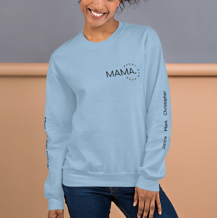 Mom Custom Names Sweatshirt